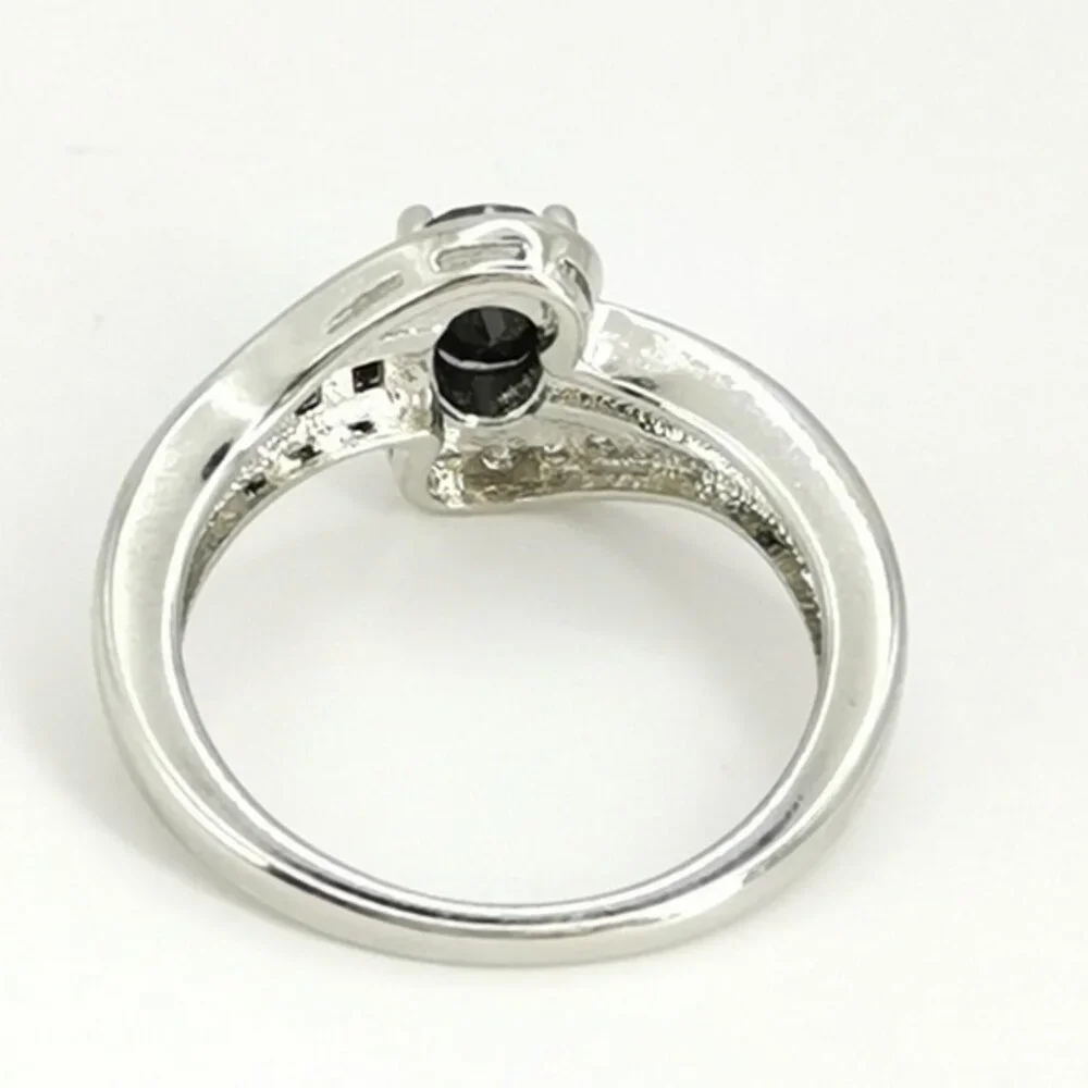 Sterling Silver Black Spinel ring size 7.25 🆕 - Picture 5 of 6